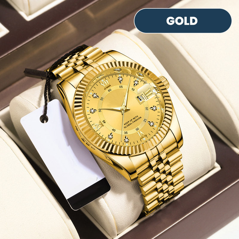 ✨ Men's Business Wrist Watch – Quartz, Stainless Steel, 8 Colors 🤵
