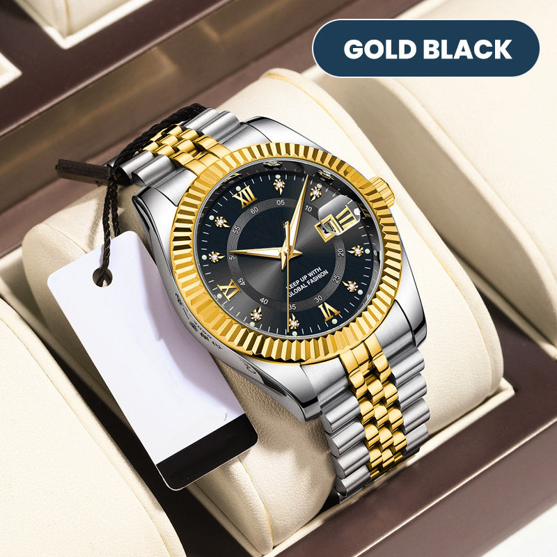 ✨ Men's Business Wrist Watch – Quartz, Stainless Steel, 8 Colors 🤵