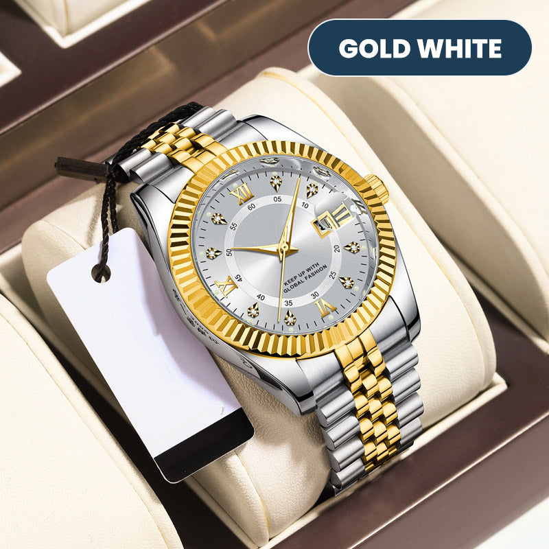 ✨ Men's Business Wrist Watch – Quartz, Stainless Steel, 8 Colors 🤵
