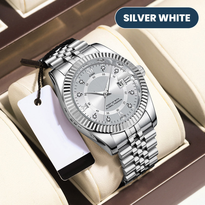 ✨ Men's Business Wrist Watch – Quartz, Stainless Steel, 8 Colors 🤵