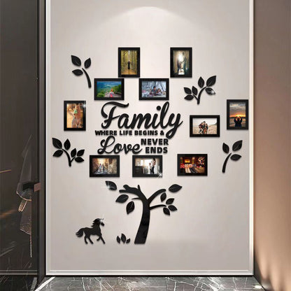 3D Family Tree Photo Frame Wall Sticker🏡🖼️