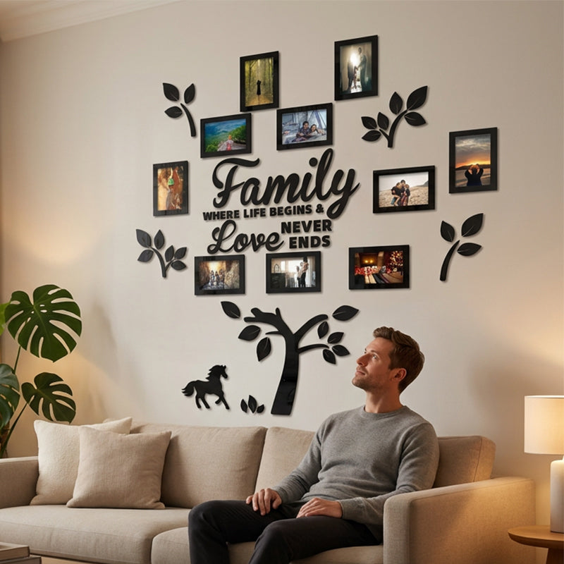 3D Family Tree Photo Frame Wall Sticker🏡🖼️