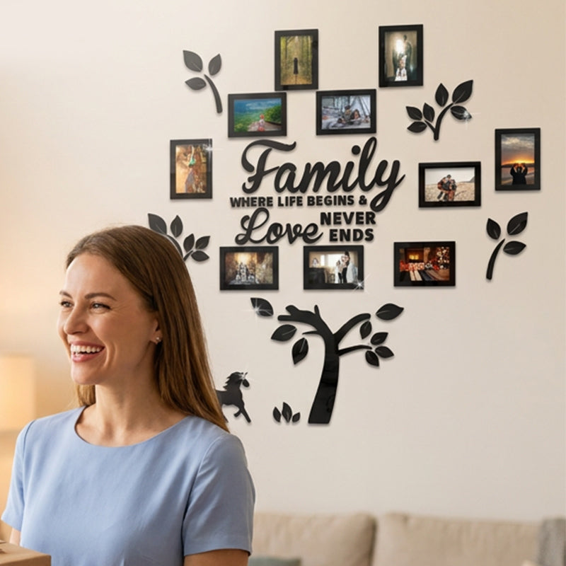 3D Family Tree Photo Frame Wall Sticker🏡🖼️