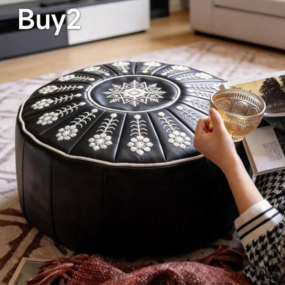 High-end luxury-quality leather Versatile Round Storage Seat