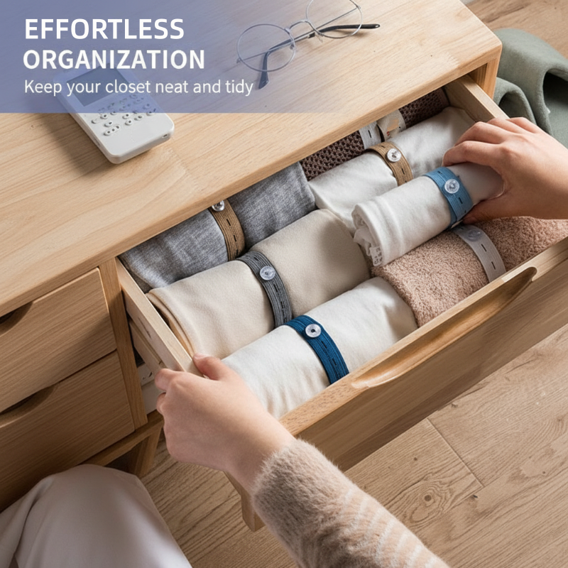 Adjustable Elastic Clothing Organization Bands ✨