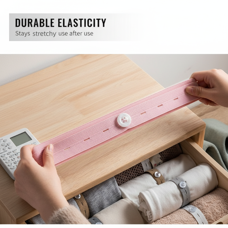 Adjustable Elastic Clothing Organization Bands ✨
