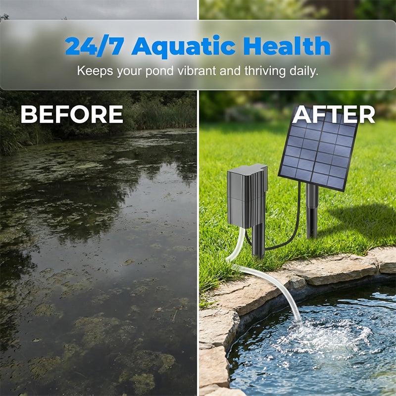 ⚡ 49% OFF NOW! ✨Solar Pond Aerator with Air Pump
