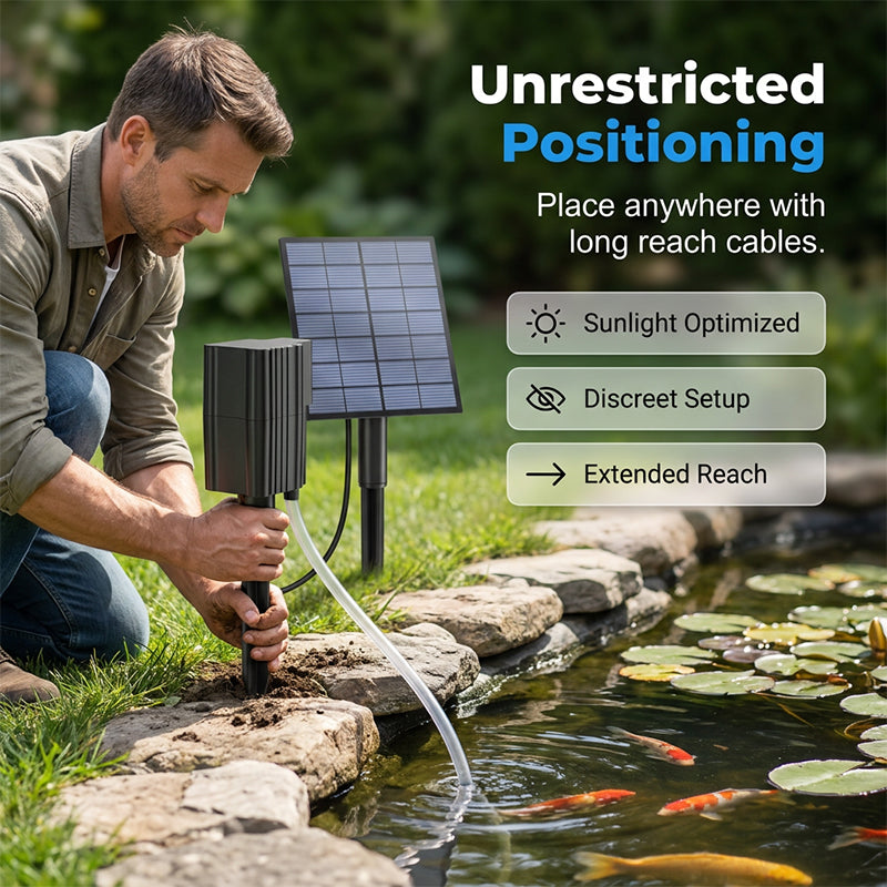 ⚡ 49% OFF NOW! ✨Solar Pond Aerator with Air Pump