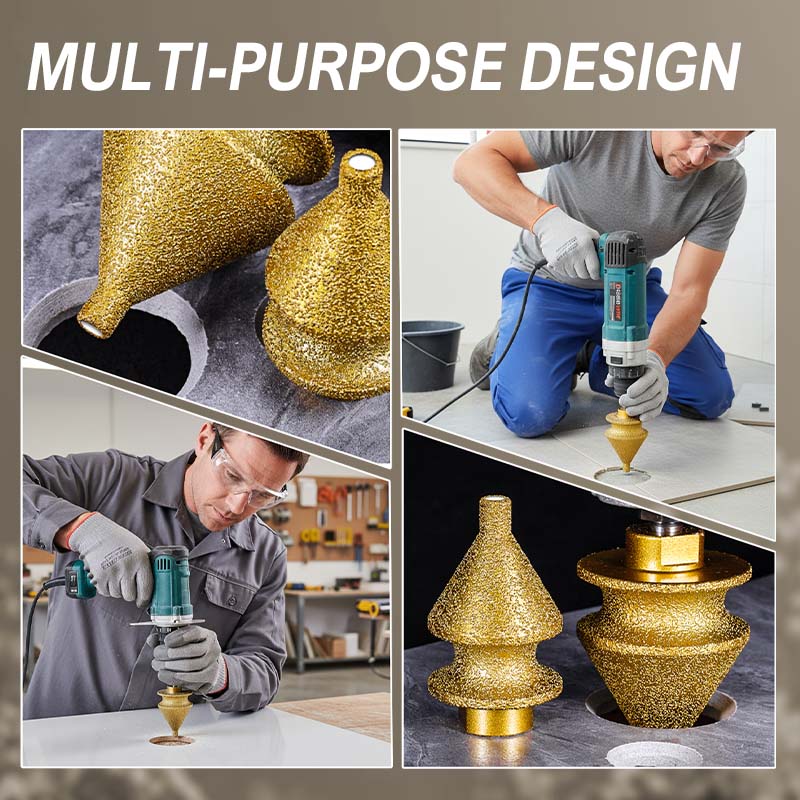 📢📢 Diamond Chamfering Bit for Grinder – Multi-Function, Brazed Diamond, M10 Fit 🔧
