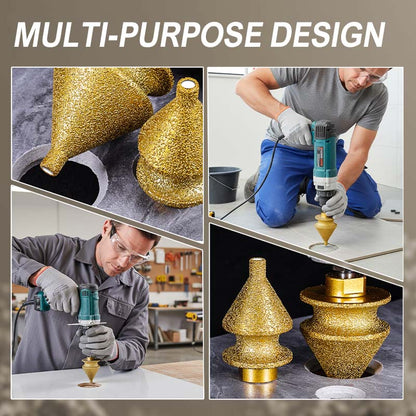 📢📢 Diamond Chamfering Bit for Grinder – Multi-Function, Brazed Diamond, M10 Fit 🔧