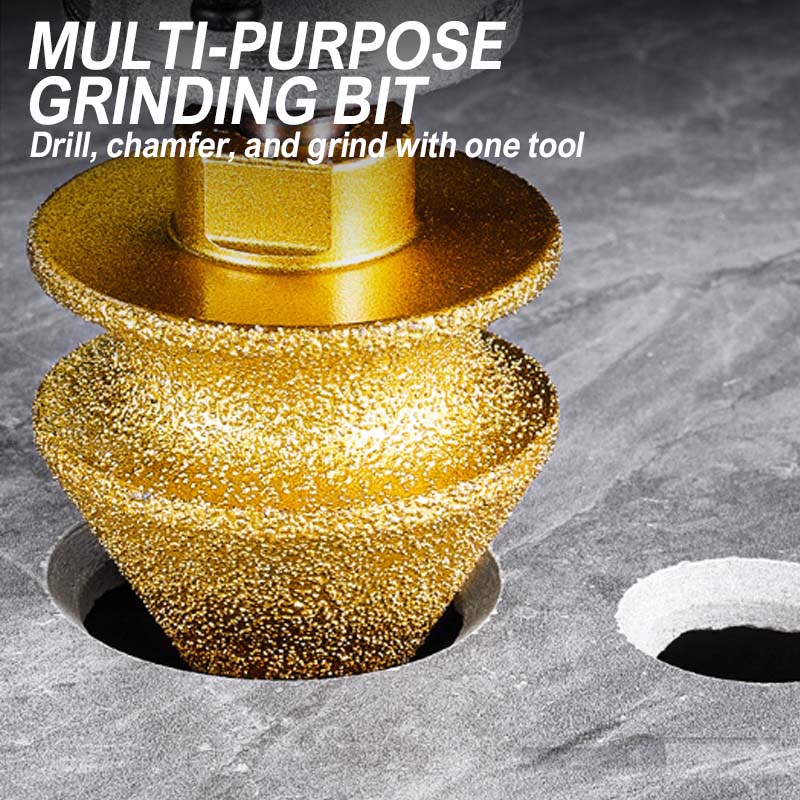 📢📢 Diamond Chamfering Bit for Grinder – Multi-Function, Brazed Diamond, M10 Fit 🔧