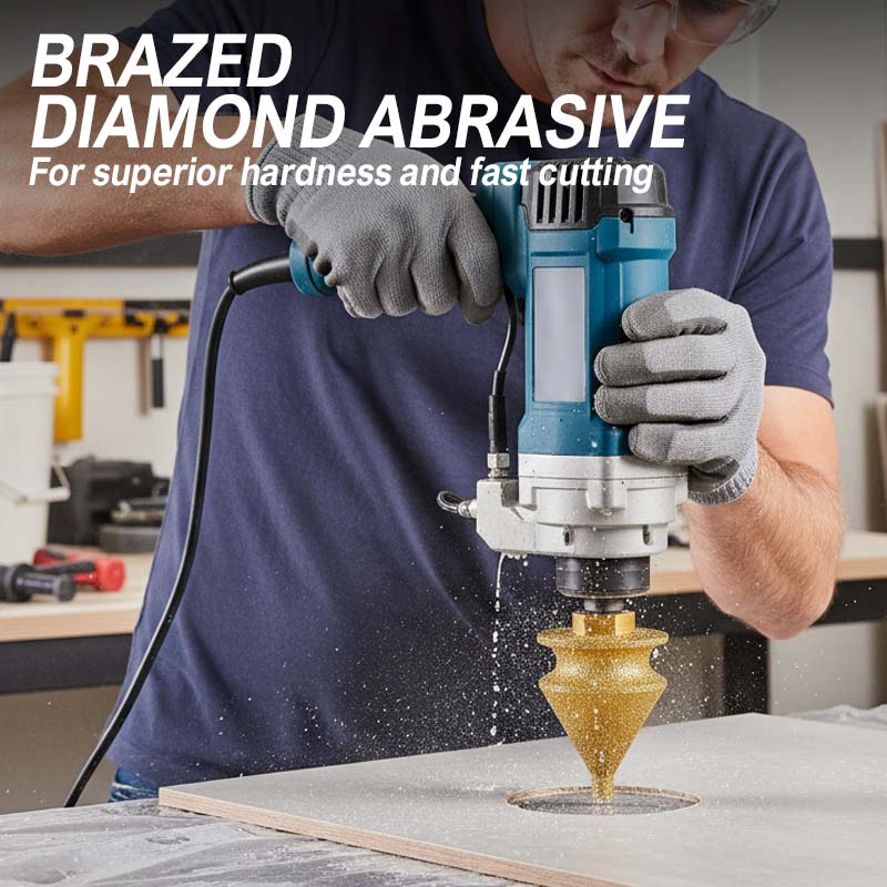 📢📢 Diamond Chamfering Bit for Grinder – Multi-Function, Brazed Diamond, M10 Fit 🔧