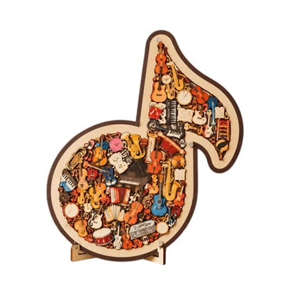 Wooden Musical Note Jigsaw Puzzle🎶🧩