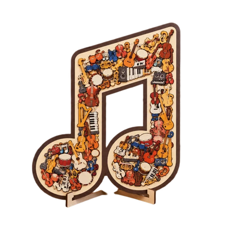 Wooden Musical Note Jigsaw Puzzle🎶🧩