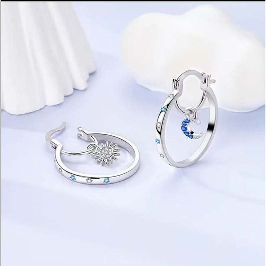 Celestial Double Layer Hoop Earrings ✨