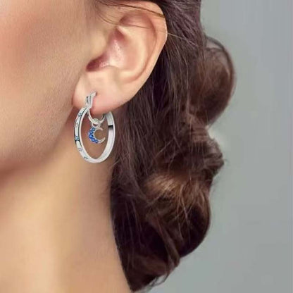 Celestial Double Layer Hoop Earrings ✨
