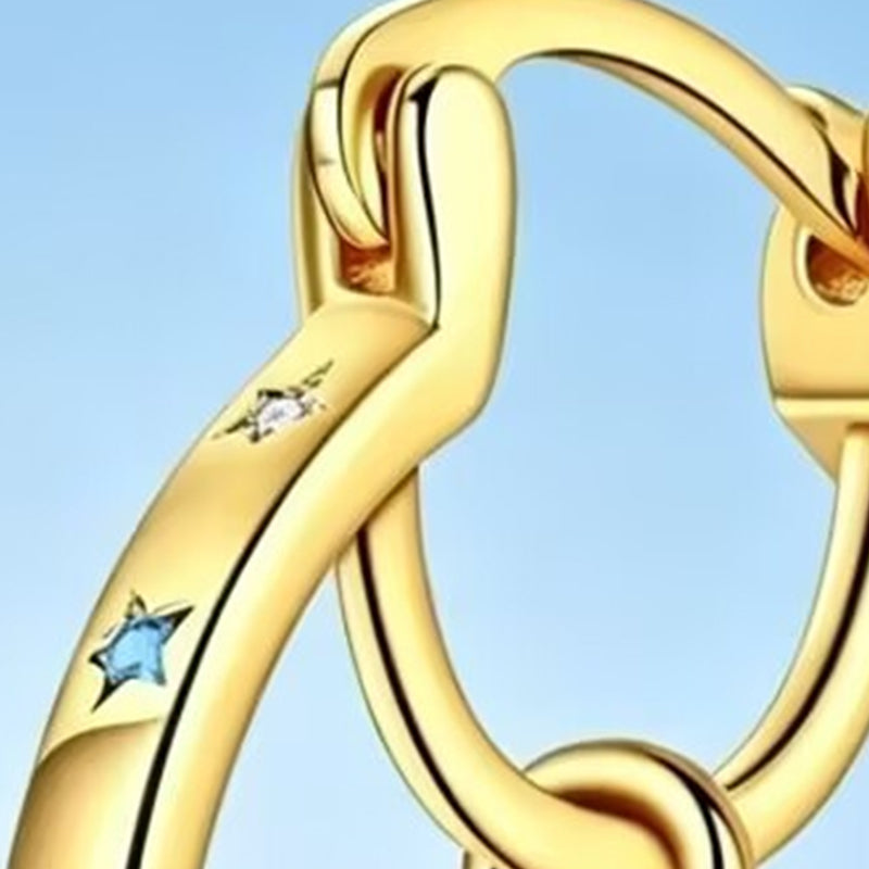 Celestial Double Layer Hoop Earrings ✨