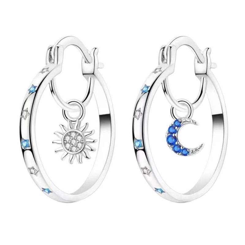 Celestial Double Layer Hoop Earrings ✨