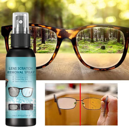 👓40% OFF NOW ! ✨Lens Scratch Repair Spray – Effortlessly buff out fine scratches, restore lens clarity, suitable for glasses, camera lenses & car lights, easy DIY operation🔍