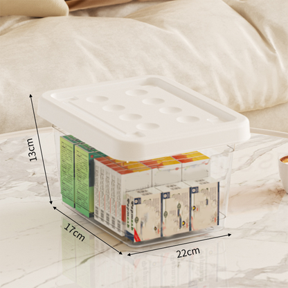 Multi-Tier First Aid Kit Organizer with Clear Lid