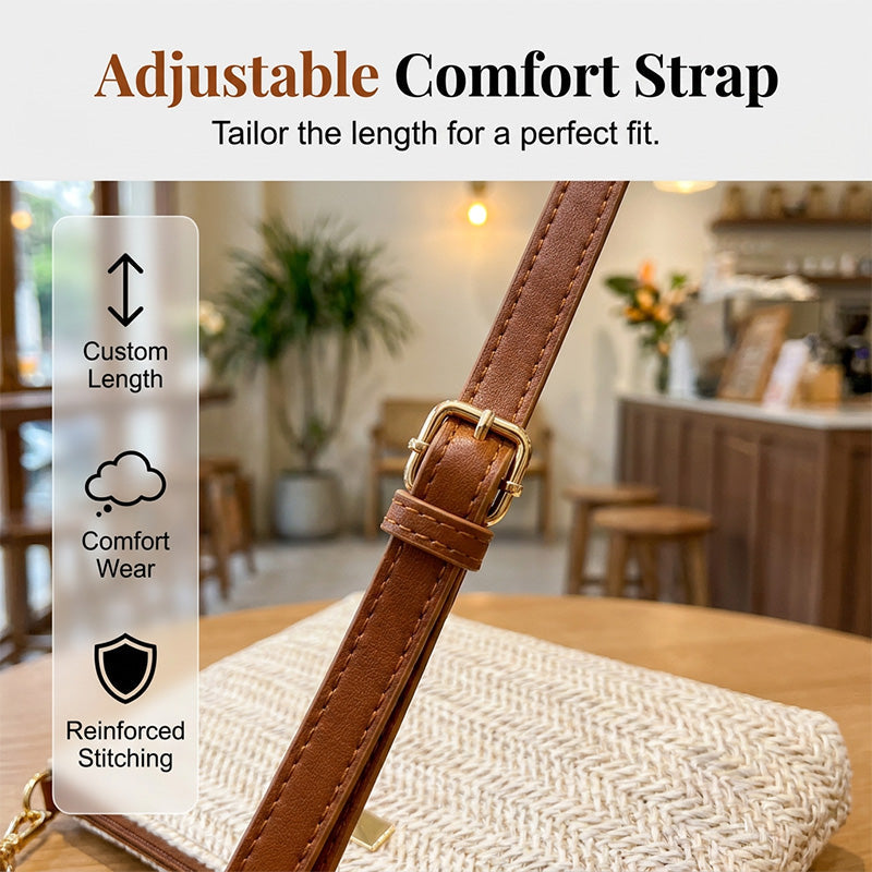 📢📢Women's Woven Straw Shoulder Clutch Bag👜