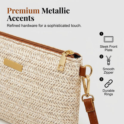 📢📢Women's Woven Straw Shoulder Clutch Bag👜
