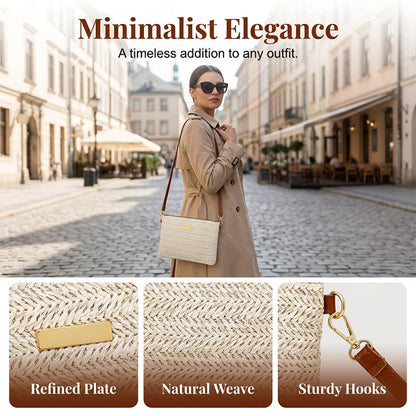 📢📢Women's Woven Straw Shoulder Clutch Bag👜