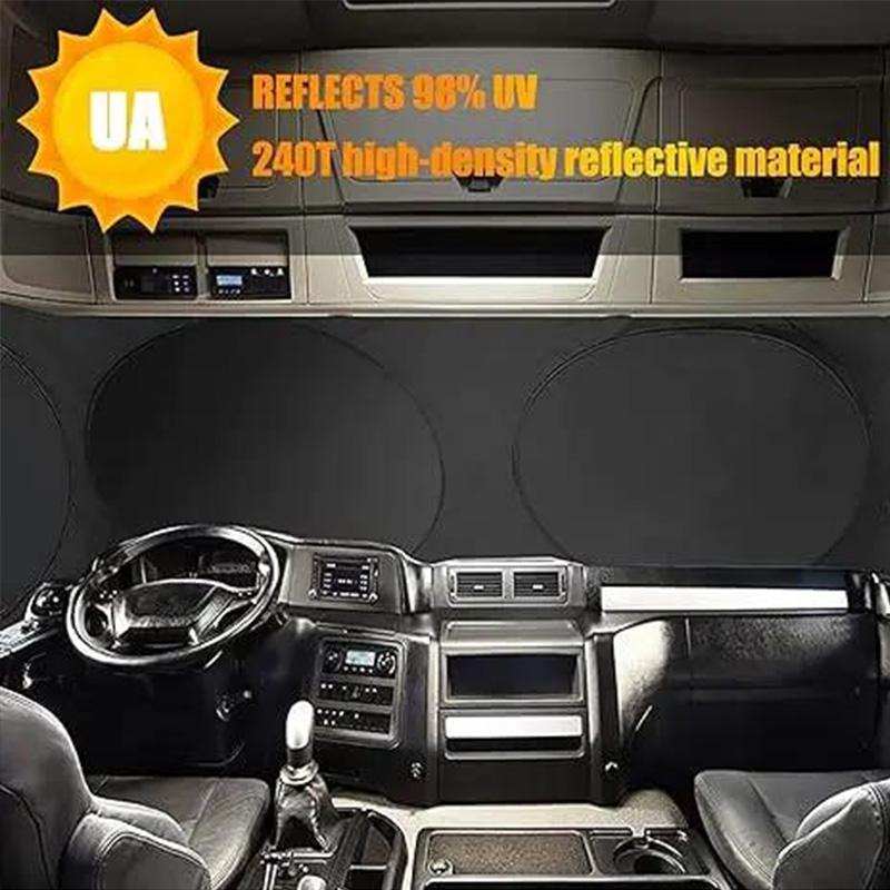 Truck Windshield Sunshade with UV Protection – Heavy-duty & heat-reflective🛡️