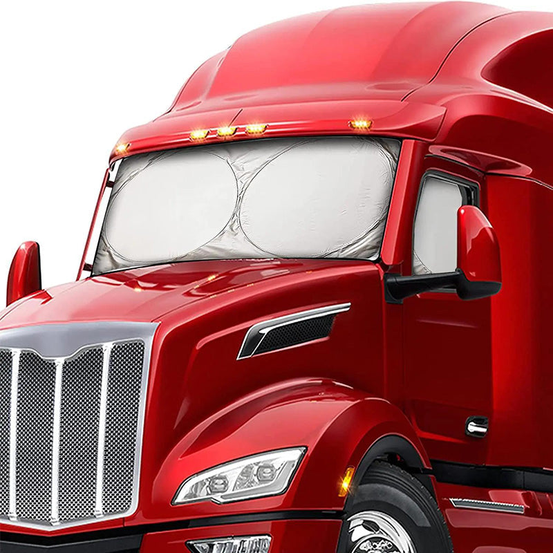 Truck Windshield Sunshade with UV Protection – Heavy-duty & heat-reflective🛡️