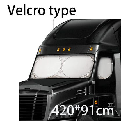 Truck Windshield Sunshade with UV Protection – Heavy-duty & heat-reflective🛡️