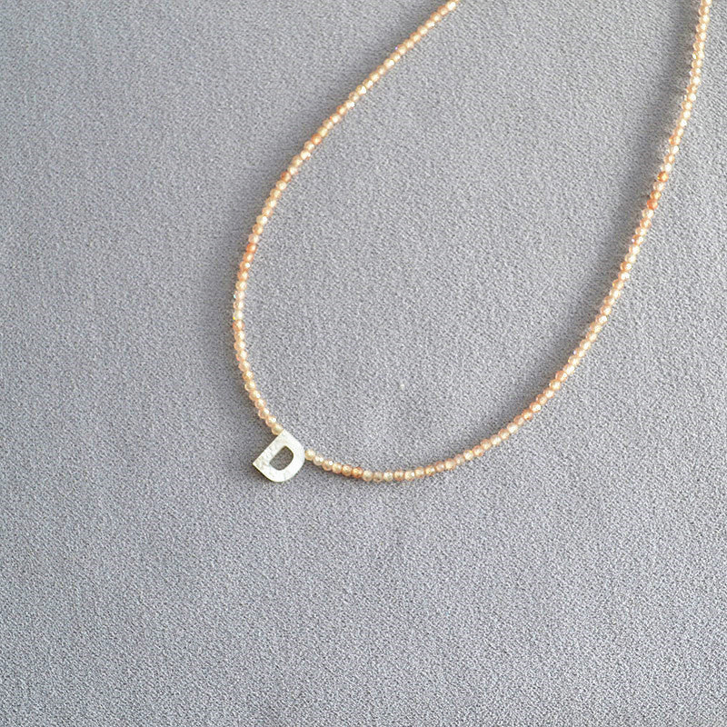 📢📢40% OFF !! ⏰Romantic Initial Beaded Choker Necklace