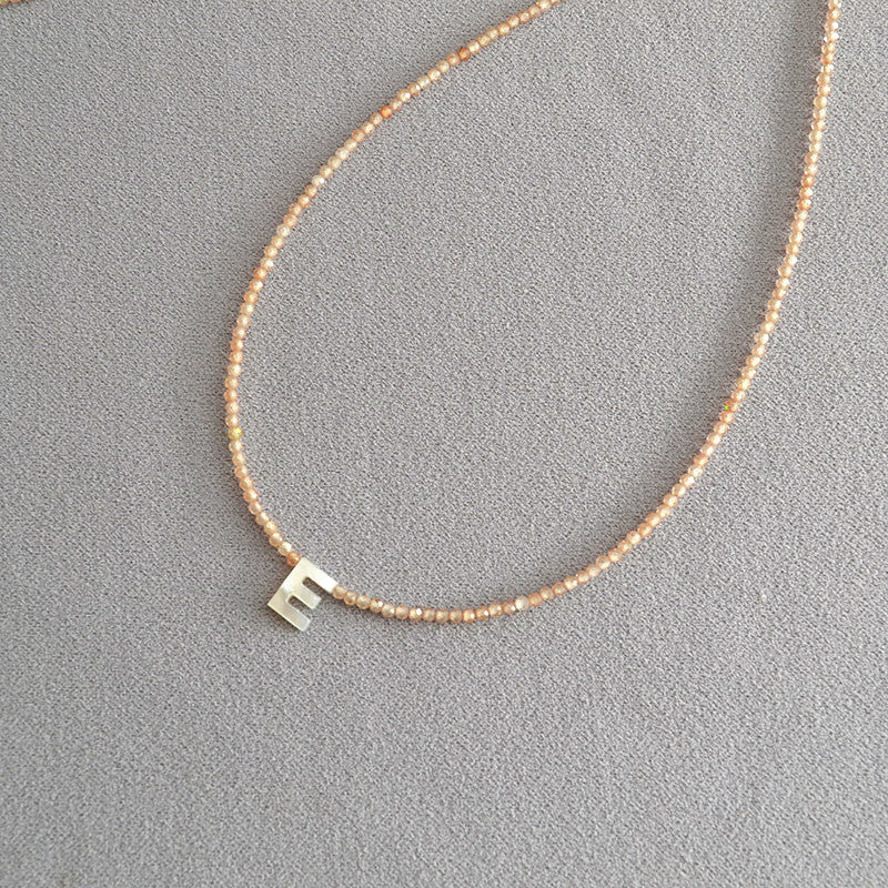 📢📢40% OFF !! ⏰Romantic Initial Beaded Choker Necklace