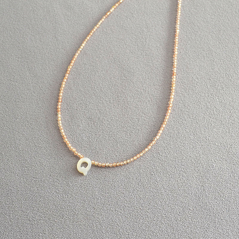 📢📢40% OFF !! ⏰Romantic Initial Beaded Choker Necklace