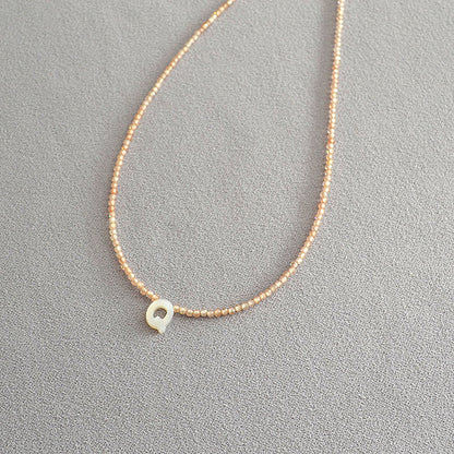 📢📢40% OFF !! ⏰Romantic Initial Beaded Choker Necklace