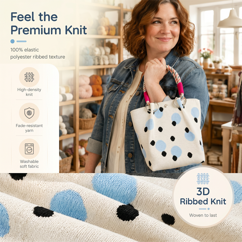 👜 LIMITED-TIME 40% OFF! 💥 Cute Polka Dot Handbag for Women – Classic Dot Print, Roomy, Everyday Chic ✨