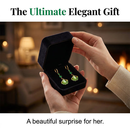 Elegant Ginkgo Leaf Tassel Earrings 💚