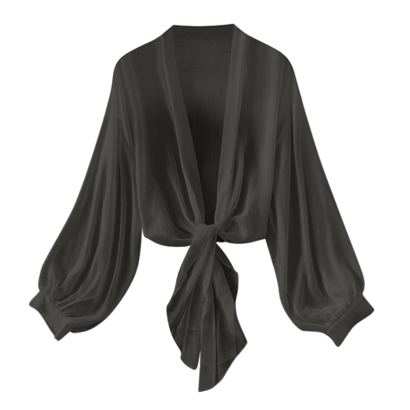 📢📢40% OFF !! ⏰Women's Lightweight Chiffon Tie-Front Cardigan