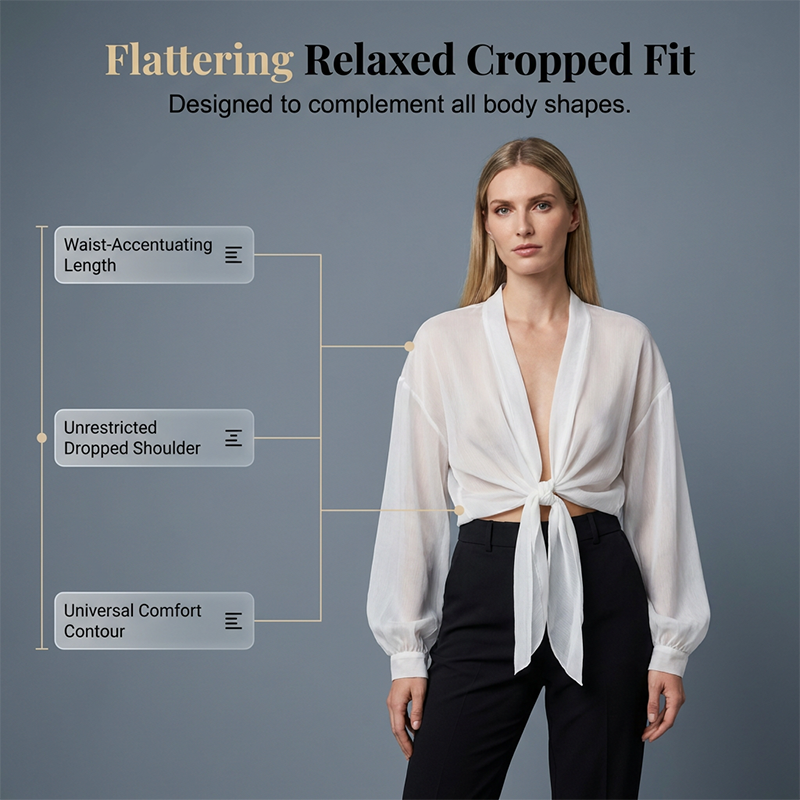 📢📢40% OFF !! ⏰Women's Lightweight Chiffon Tie-Front Cardigan