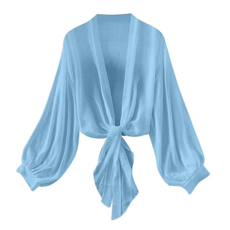 📢📢40% OFF !! ⏰Women's Lightweight Chiffon Tie-Front Cardigan