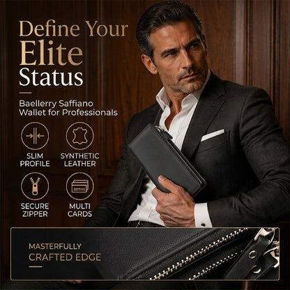 👝 LIMITED-TIME 40% OFF! 💥 Slim Long Wallet for Men – Thin Profile, RFID Optional, Premium Leather ✨