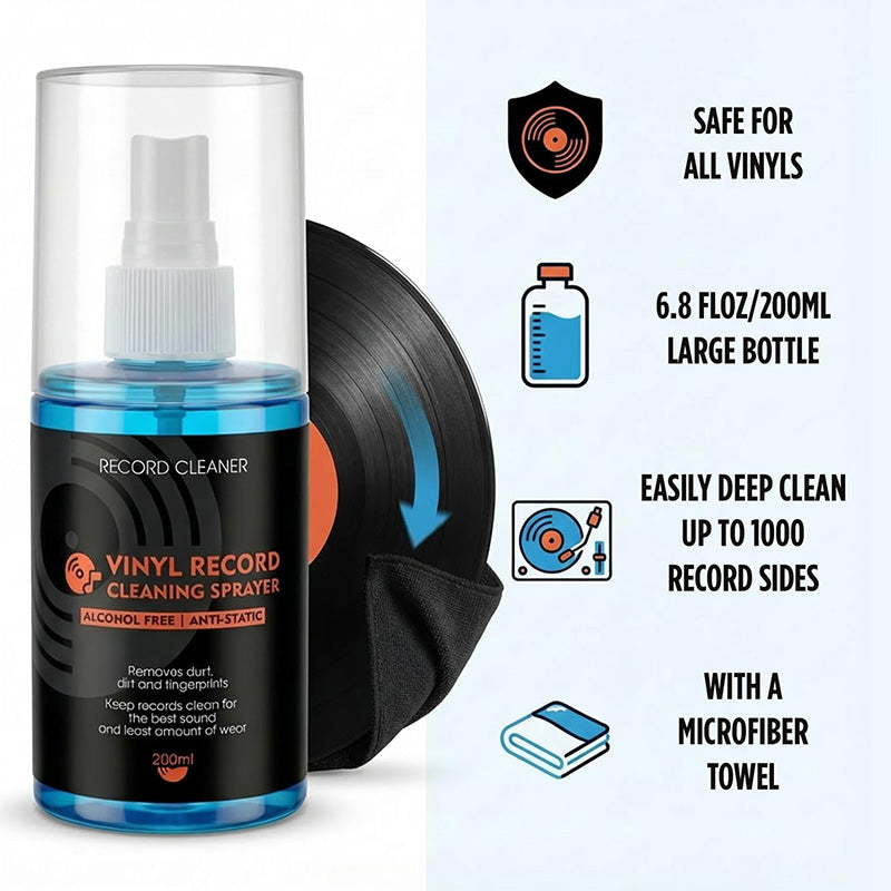 📢📢BUY 2 GET 1 FREE !! ⏰Anti-Static Vinyl Record Cleaning Spray