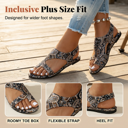 📢📢40% OFF !! ⏰Women's Ethnic Flat Slide Sandals