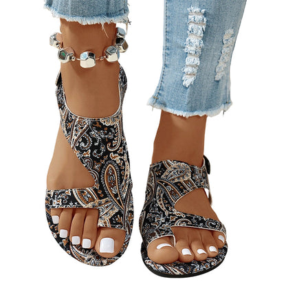 📢📢40% OFF !! ⏰Women's Ethnic Flat Slide Sandals