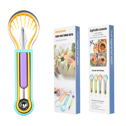 Multi-Functional Fruit Melon Baller Scoop Set 🍈
