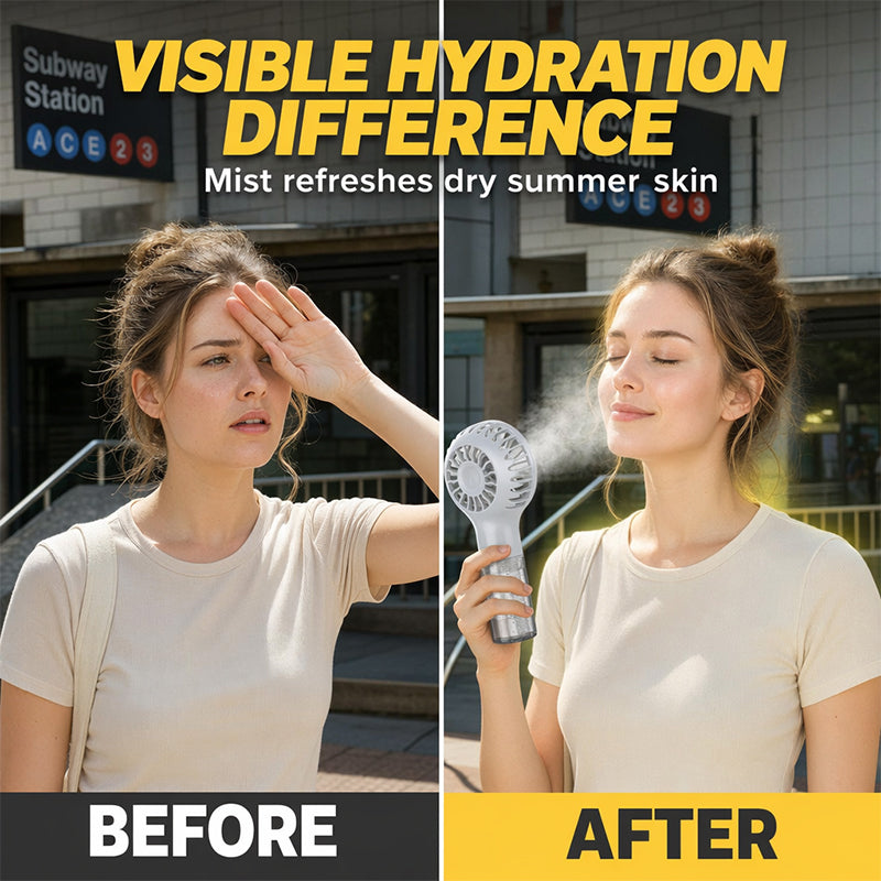 🧊Portable Handheld Mist Cooling Fan ❄️