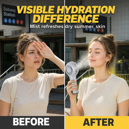 🧊Portable Handheld Mist Cooling Fan ❄️