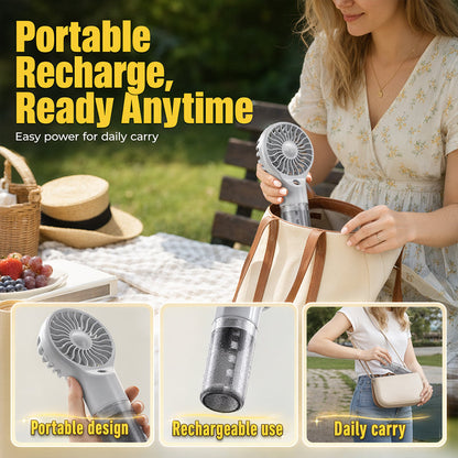 🧊Portable Handheld Mist Cooling Fan ❄️