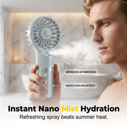 🧊Portable Handheld Mist Cooling Fan ❄️