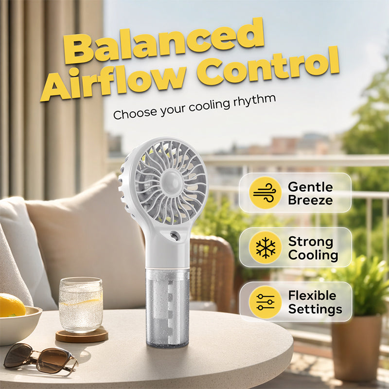 🧊Portable Handheld Mist Cooling Fan ❄️