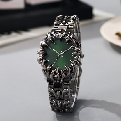 ⌚ Creative Claw-Shaped Quartz Watch – Red Dial, Sculptural Bracelet, Statement Style 🔥